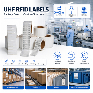 Étiquette RFID UHF à Longue Portée 9962 9662, Autocollant RFID Passif UHF avec <span class=keywords><strong>Puce</strong></span> UHF – Sortie d'Usine - Product Image 1