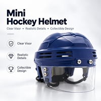 Cadeau promotionnel d'ornement de mini casque de hockey sur glace pour les amateurs de hockey