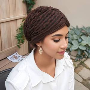 Pañuelo para la cabeza de encaje prepagado, transpirable y ecológico para mujer, adecuado para todas las estaciones - Product Image 1