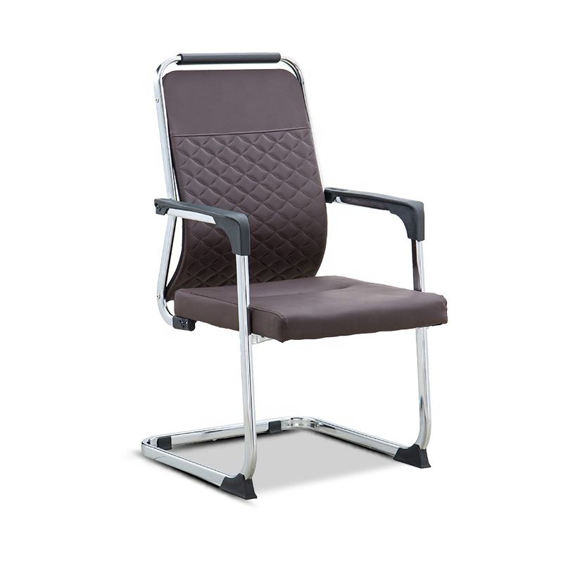 Criss Cross Tufted Desk Chair Without Wheels VECELO Criss Cross - Main Image