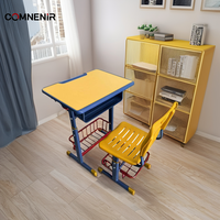 Chaise de bureau d'école en métal pour enfants au design moderne à hauteur réglable mobilier d'activités préscolaires collaboratives pour ateliers