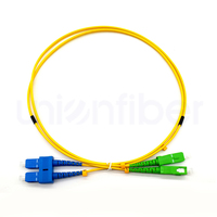 Cable de Fibra Óptica Monomodo Simplex SC APC de Alta Calidad, Conector Óptico SC a SC, SC UPC, LC, FC, ST