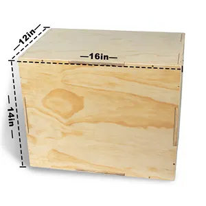 12 "* 14" * 16 "thông Veneer Poplar Core tập thể dục nhảy tập thể dục 3 trong 1 cứng bằng gỗ Plyo hộp