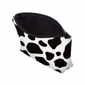 Pochette de maquillage imperméable à imprimé vache, sac de voyage portable pour femmes et filles - Product Image 4