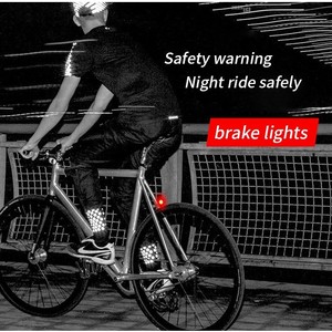 Yueli <b>Bicycle</b> Brake <b>Light</b> LED Flash Portable IPX4 Waterproof Mountain Bike Cycling Equipment - Product Image 2