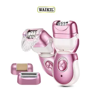 WAIKIL grosir Epilator penghilang bulu 3 dalam 1 untuk wanita penghilang bulu wajah elektrik isi ulang Epilator 2024 diskon besar baru