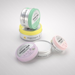 Merrynewon Custom <b>Aluminum</b> Jar with Screw Cap for Deodorant & Body Cream Cosmetic <b>Containers</b> 15-50ml Capacity Custom Printing - Product Image 3
