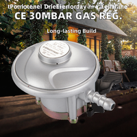 Régulateur de pression d'air pour cuisson domestique LONGTIME V80 certifié CE EN16129, 30 mbar, GPL, cuisson sous pression au propane, garantie 3 ans