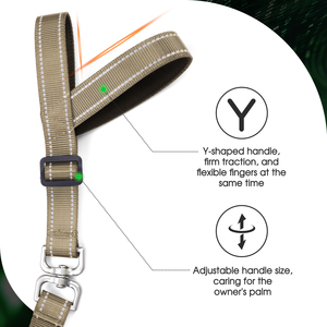 Verstellbare Personalisierte Gürtel-Hundeleine mit Freihand-Funktion aus Strapazierfähigem Nylon-Seil für Laufen, Spazieren oder Wandern - Product Image 2