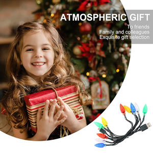 2025 Sáng Tạo Giáng Sinh LED Sạc Cáp Tinh Khiết Đồng USB Bong Bóng Ánh Sáng Chuỗi Với Dứa LED Máy In Màu Sử Dụng Quà Tặng - Product Image 3