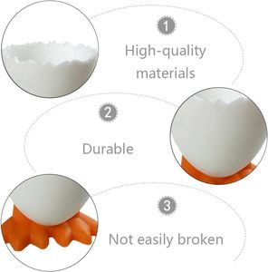 <b>Easter</b> Custom Logo Eco-Friendly PP Plain White Poached Egg <b>Cup</b> Holder - Product Image 2