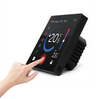 Termostato inteligente con pantalla táctil, controlador de temperatura WiFi programable digital, pantalla a color con comando de voz, 16A para el hogar