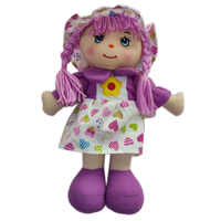 Yuglow Poupée en peluche rembourrable de 12 pouces pour filles, poupée à câliner, jouet éducatif, cadeau d'anniversaire pour enfants