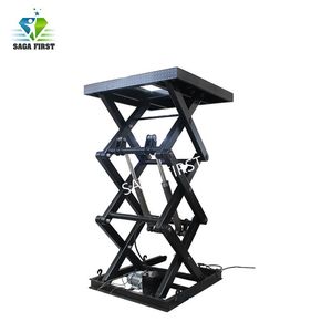 Table élévatrice à ciseaux électro-hydraulique SAGA FIRST 1000KG, plateforme en métal et plastique 1300x820mm, équipement de levage fixe et stationnaire - Product Image 5