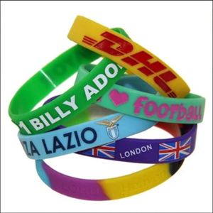 Braccialetti in silicone personalizzati da 12 mm con stampa e <span class=keywords><strong>logo</strong></span> personalizzato per eventi promozionali, realizzati in metallo - Product Image 3