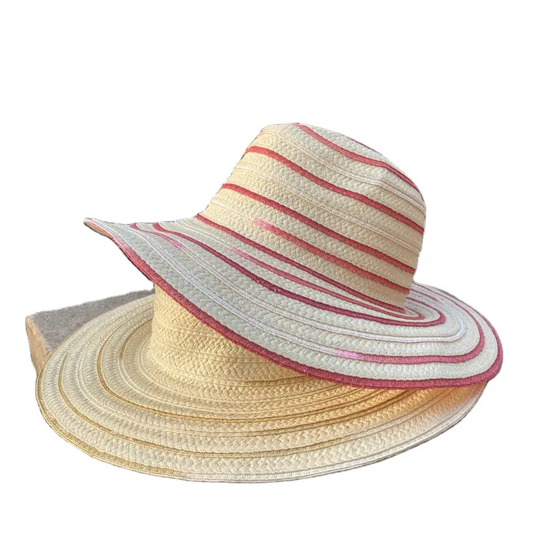 Custom Logo Straw Hats Wholesale Women American Cowboy Lifeguard Natural Brand Summer Beach Strawhat