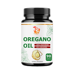 Cápsulas de Aceite de Orégano 100% Vegetarianas, Suministro de Fábrica, con Hoja de Orégano Silvestre del Mediterráneo, Apoyo a la Salud Digestiva, Cápsula Herbal - Product Image 1