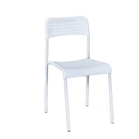 Chaises de salle à manger empilables au design minimaliste moderne, adaptées aux bureaux à domicile, aux restaurants d'hôtel et aux repas, avec accoudoirs