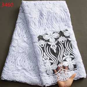 3460 bán buôn khá Orange lưới ren Nigeria sữa vải ren với sequins cho thanh lịch Evening Đảng may Dresses - Product Image 2