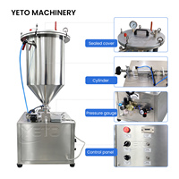 Machine de remplissage de mascara YETO, manuelle, pneumatique, pour vernis à ongles, pâte, rouge à lèvres, semi-automatique