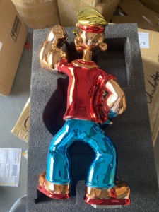 Adorno Decorativo Hecho a Mano para el Hogar 2023, Estatua de Popeye de Resina de Estilo Pop Art - Product Image 2