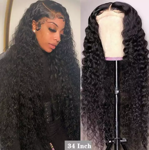 Perruques de cheveux humains fermeture frisée jerry curly 16 pouces afro lisse avec dentelle frontale en dentelle body wave full lace en tresses - Product Image 3