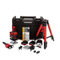 Niveau laser rouge 3D 4D vert avec 2 batteries, télécommande, trépied et kit de fixation magnétique pour carrelage mural et construction, vente en gros OEM