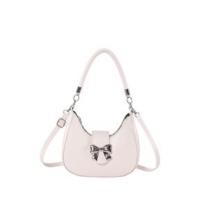 Borsa a tracolla da donna in PU con fiocco, chiusura a cerniera, piccola, vintage, versatile, nuova <span class=keywords><strong>moda</strong></span> <span class=keywords><strong>coreana</strong></span> - Product Image 5