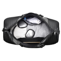 Sac de voyage sport en nylon tissé à carreaux grande capacité 36-55L résistant à l'eau avec fermeture à cordon, sac de rangement portable pour bagages et sac de sport