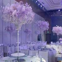 Nouveaux accessoires de mariage, vases à fleurs en fil blanc pour la décoration des salles de mariage, arrangements floraux, ornements décoratifs en provenance de Chine