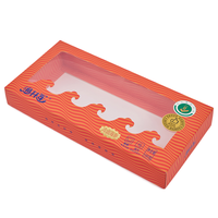 Boîtes d'expédition portables pour fruits de mer, directement de l'usine, avec fenêtre, gaufrage et effet pailleté mat pour la livraison de fruits de mer