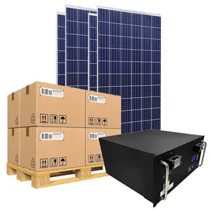 Batterie de stockage au plomb, alimenté par Casima, montre hors réseau, panneau 5000 watts, ensemble complet pour système d'énergie solaire domestique