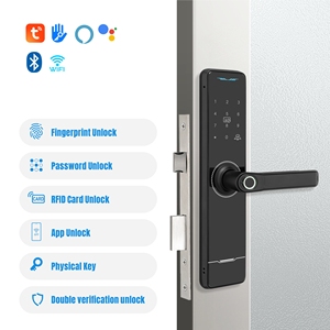 <span class=keywords><strong>HUNE</strong></span> AI Khóa thông minh thông minh Ứng dụng mã vân tay Khóa cửa kỹ thuật số sinh trắc học Văn phòng tại nhà Khóa cửa không cần chìa khóa RFID chống mưa - Product Image 1