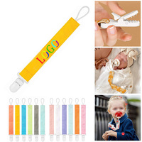 Sangle de fixation pour sucette bébé en polyester écologique de haute qualité, ruban de sublimation, attache-tétine, cordon de maintien