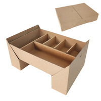 Boîte de papier de restauration à plateau extérieur en carton boîte de conteneur de pâturage à emporter d'emballage alimentaire rapide à emporter