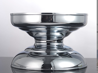Grand distributeur de boissons en verre avec robinet en acier inoxydable et couvercle en verre