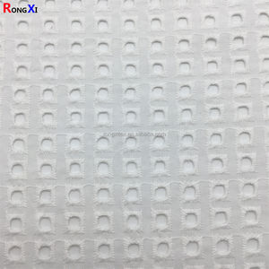 Pas cher RXF0534 Suisse Dentelle 100% Coton Biologique Broderie Inde Coton Tissu avec Trous pour Robe de Mariée et Vêtements - Product Image 3