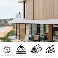 Revêtement extérieur en aluminium à grain de bois moderne et durable sur mesure pour façade de bâtiment architectural
