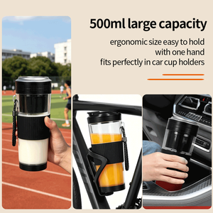 Fabrika Çıkışlı Taşınabilir Bebek Maması Hazırlayıcısı 6 Bıçaklı Buz Kırıcı Düşük Sesli 500ml Süt Smoothie Yapıcı Dış Mekan Kullanımı USB Meyve Suyu Blenderi - Product Image 5