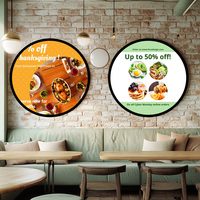 Écran circulaire à affichage Lcd transparent de type rond Écran d'affichage circulaire Écran publicitaire Armoire Lcd transparente Vitrine