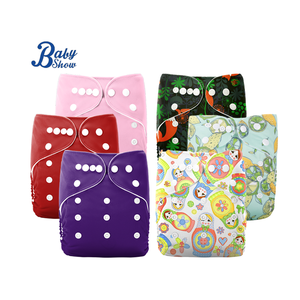 Werkseitig verstellbar 1-3 Jahre alte Baby-Stoff windeln Wasch bar Wasserdicht Wieder verwendbare Kleinkind-Schweine fleisch windeln Gedruckte Funktion - Product Image 1