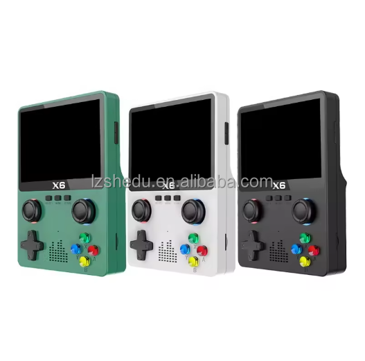 Portable X6 Retro Handheld Game Console 3.5 Inch IPS Screen 32GB 40000+ Games 3D Joystick Classic 10 Emulators Gaming Player