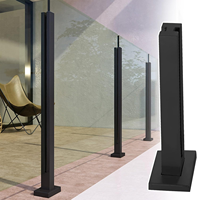 Offre Spéciale : Poteau de Fixation Carré en Acier Inoxydable pour Balustrades et Garde-corps en Verre