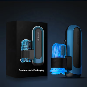 Waterproof <b>Vacuum</b> <b>Pump</b> Thrusting Rotating Sucking Automatic Male Masturbation Cup with Handle Sex Toys - Product Image 1