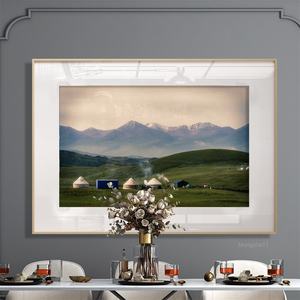 Entrée asiatique mongole paysage paysage peinture photos décoration murale pulvérisation impression - Product Image 2