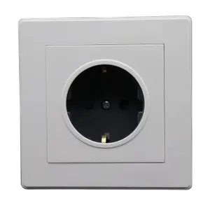 UK Standard 16 amp PC Panel Homes Outlet Electric Cover Electrical Plate Power Plug USB Germany Outlet Wall Sockets