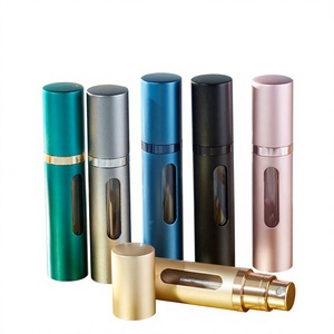 Flacone Spray Atomizzatore di Profumo Ricaricabile in Alluminio da 5ml, 8ml, 10ml con Collare in Vetro - Ingrosso - Product Image 1