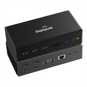 Type-<b>C</b> Docking Station DisplayLink Multi-Screen Extender USB <b>Hub</b> for High-Definition Screen Projection 100W Stock 10+ Ports High - Product Image 1