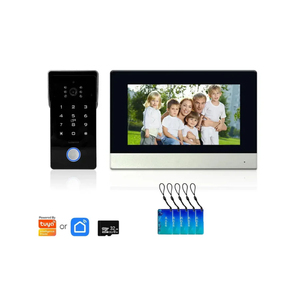 AnjieloSmart Tuya <strong>Wifi</strong> Video Door <strong>Intercom</strong> <strong>System</strong> <strong>2</strong> Wire 1 Monitors Station <strong>Wifi</strong> Video <strong>Intercom</strong> 1 Screen for Apartment - Product Image 1