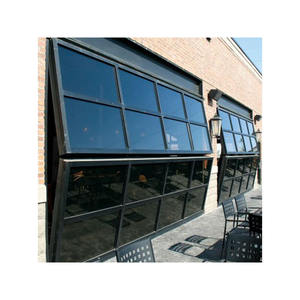 <span class=keywords><strong>Porte</strong></span> <span class=keywords><strong>de</strong></span> <span class=keywords><strong>garage</strong></span> <span class=keywords><strong>isolée</strong></span> en acier grain <span class=keywords><strong>de</strong></span> bois automatique moderne avec fenêtres - Product Image 2